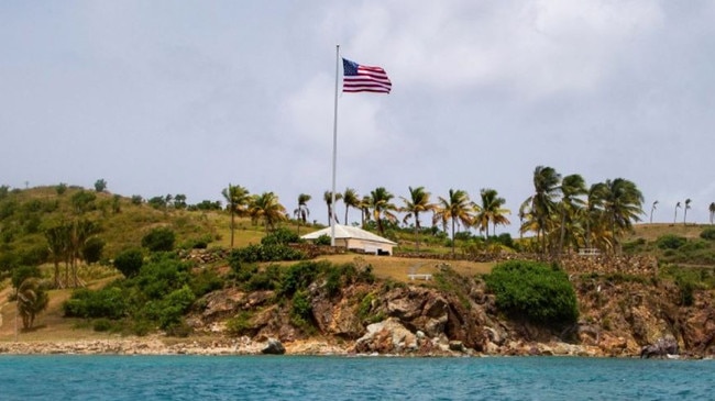 Little St. James Island, in the US Virgin Islands, was Jeffrey Epstein’s “Island of Sin”. Picture: AP