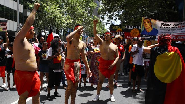 Thousands took part in similar protests in Melbourne and Brisbane. Picture: Matrix