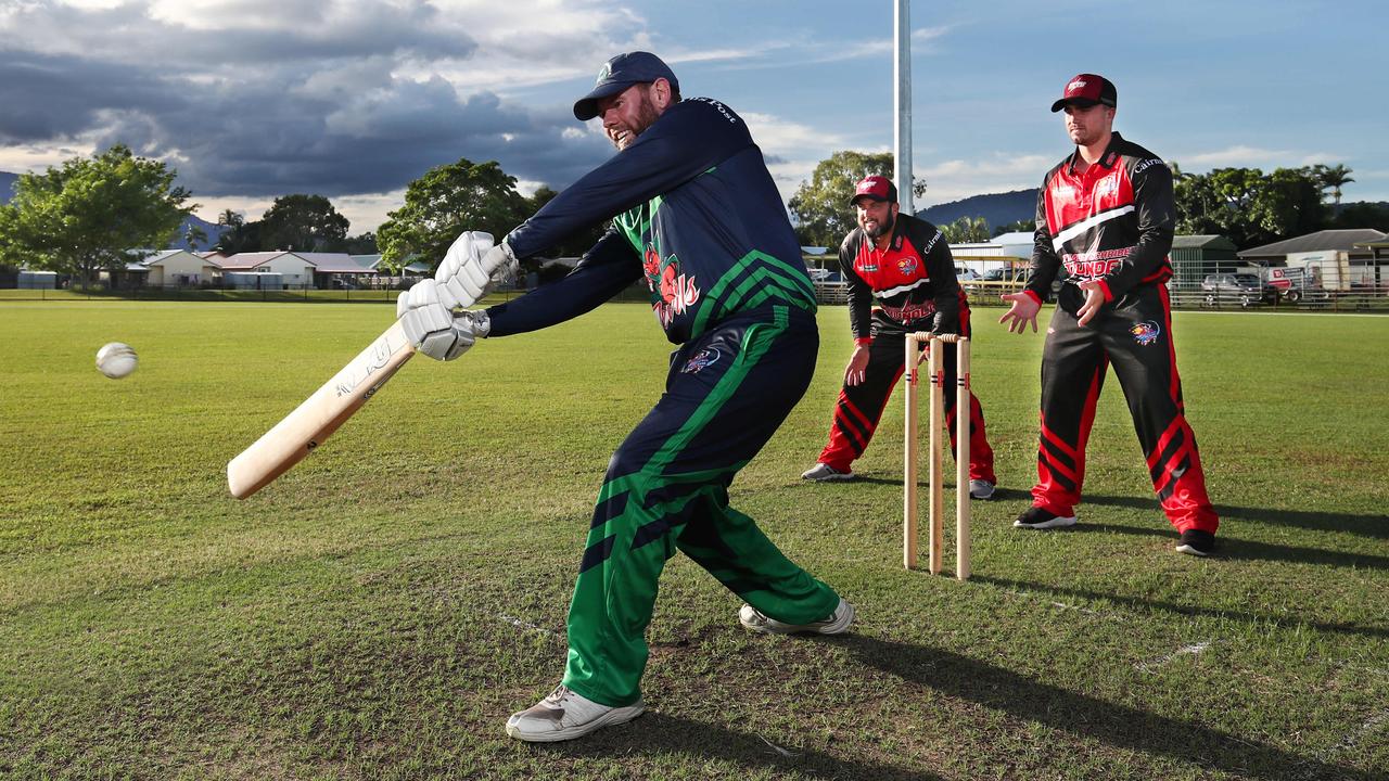 The Designer First Homes Dare Devils will take on the Twomey Schriber Thunder as the first round of the Barrier Reef Big Bash continues this Friday night at Griffiths Park. Dare Devils' Josh Chadwick hopes to hit some sixes against the likes of Thunders’ Darren Lees and Andrew Phelps. Picture: Brendan Radke