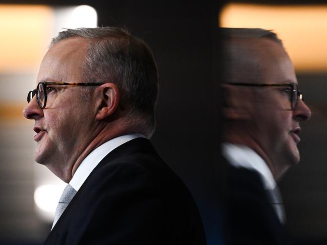 BRISBANE, AUSTRALIA - NewsWire Photos - APRIL 11, 2024. The Prime Minister, Anthony Albanese addresses the Queensland Media Club in Brisbane.Picture: Dan Peled / NCA NewsWire