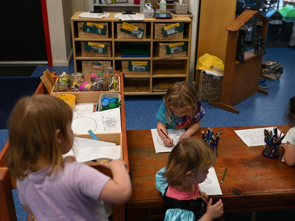 Childcare centres are demanding at least four weeks notice before the Federal Government pull back the free childcare funding announced at the height of the COVID-19 crisis. Picture: AAP Image/Dean Lewins