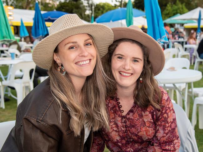 (From left) Anna Birchley and Pia Pobar. Toowoomba Carnival of Flowers Festival of Food and Wine. Friday, September 13, 2024. Picture: Nev Madsen