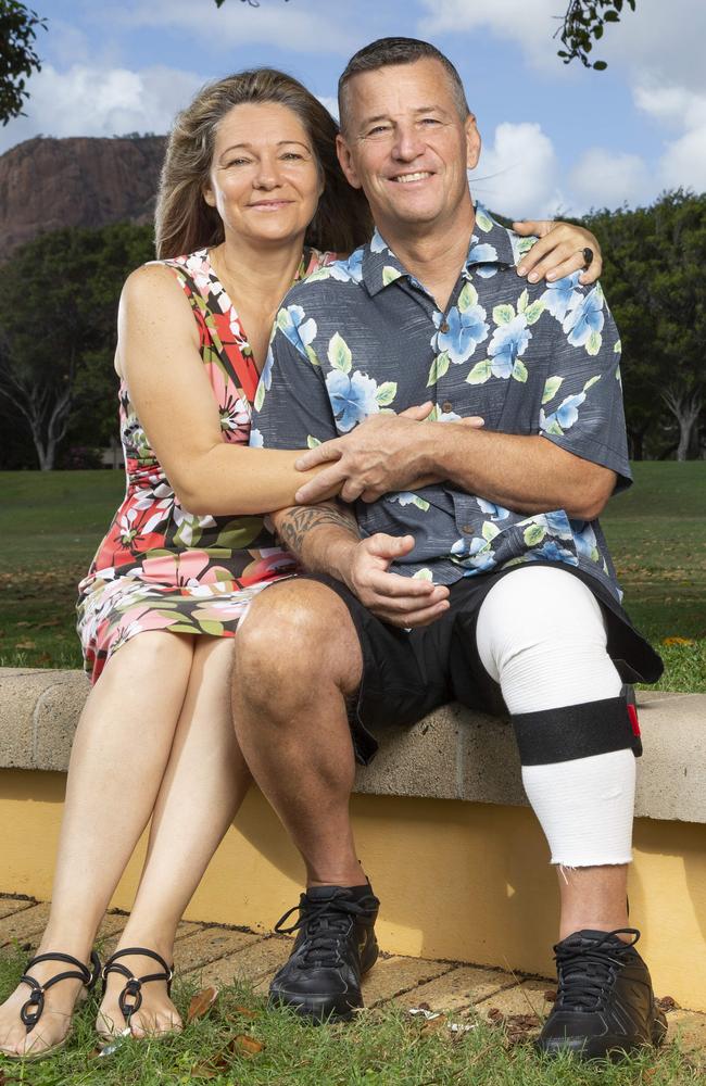 Rick Bettua with wife Angela. Picture: Lachie Millard