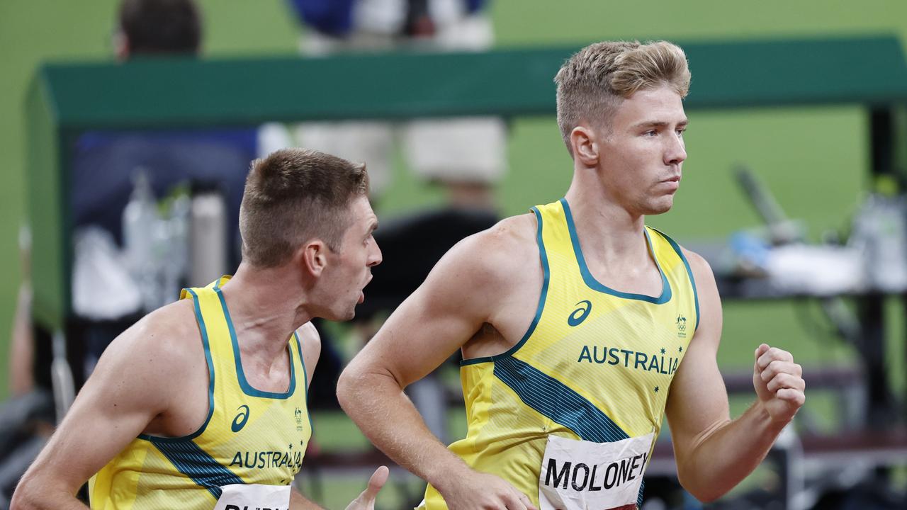 Cedric Dubler shouting encouragement to Ash Moloney Picture: Alex Coppel.