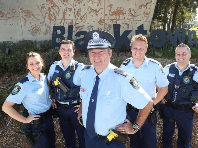 Chief Inspector Bob Fitzgerald (middle) with colleagues. Picture: David Swift