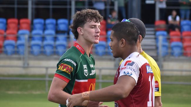 Meninga Cup semi-final action between the Redcliffe Dolphins and Wynnum-Manly Seagulls. Saturday April 15, 2023.