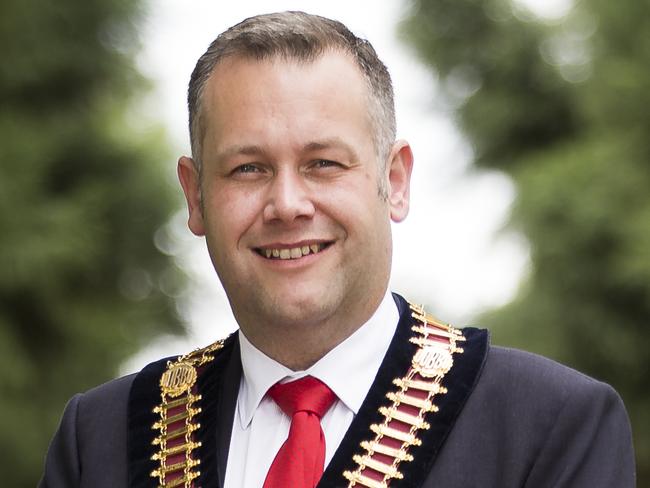 Dubbo Regional Council Mayor Ben Shields pictured in Victoria Park ahead of Prince Harry and Meghan Markle visiting the regional city of Dubbo. Picture: Dylan Robinson