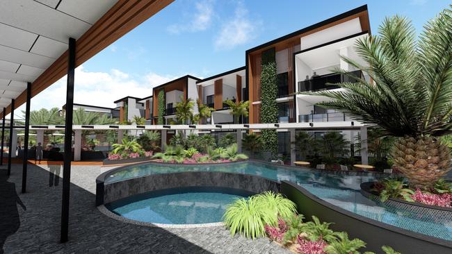 An artist's impression of the Pesdev Group retirement village planned for Greensill Rd, Albany Creek.