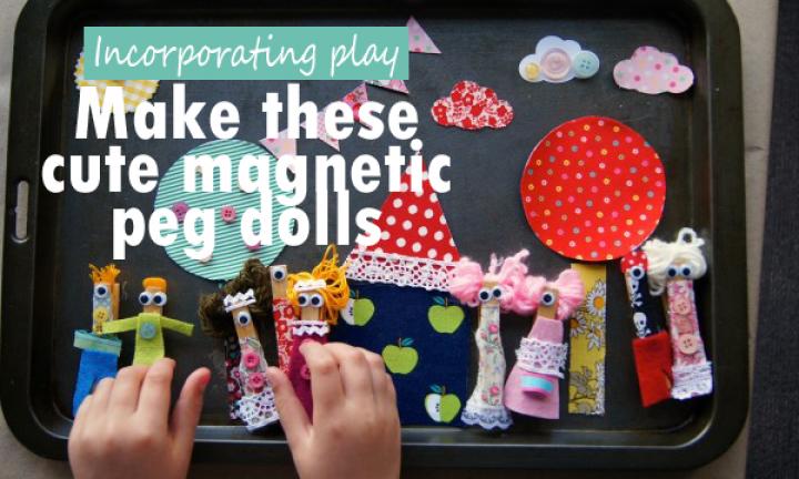 Peg Magnet Craft - Play and Learn Every Day