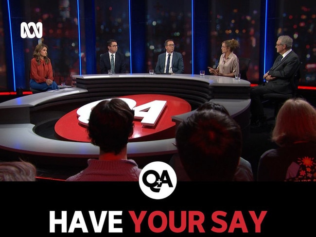 ABC's Q&A panel - Tweet with disabled replies