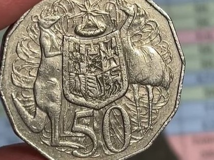 Rare 50 cent coin worth up to $40, dated 1985. Picture: TikTok