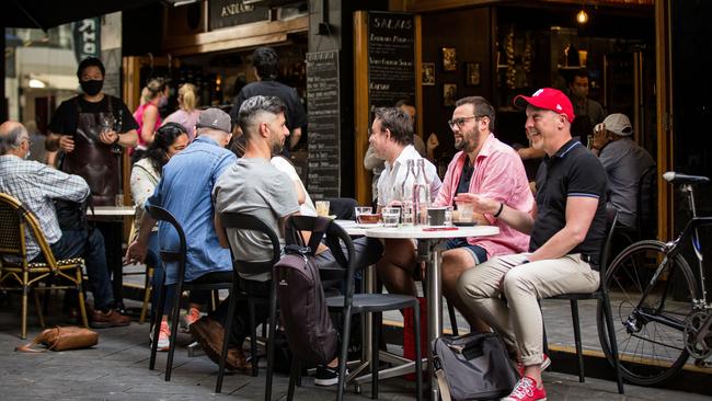 Melbourne restaurant and bar owners will soon once again be forking out fees for footpath and alfresco dining.