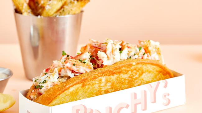 Pinchy's lobster roll. Picture: Tennis Australia