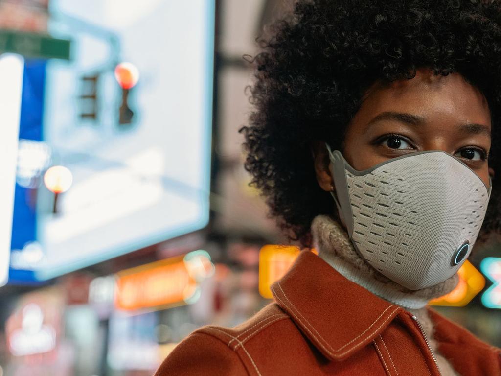 ‘Smart air wearable’ maker Airpop’s mask.