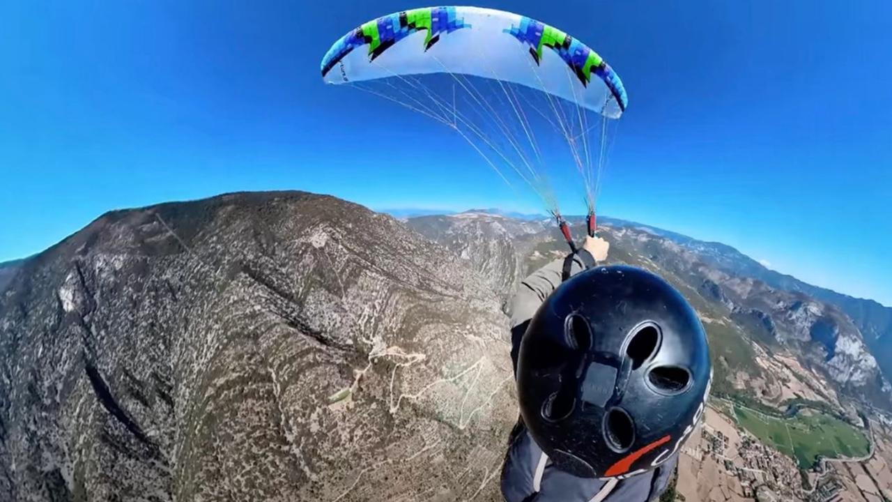Strong turbulence affected Philipp’s ability to safely land. Picture: Kevin Philipp.