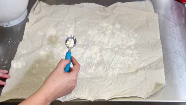 Hot tip: then flour the calico. Picture: Nicki Connolly