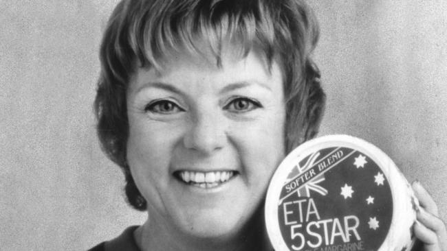 Australian actor Bunny Gibson as Rita the ETA Eater in the mid-1980s.