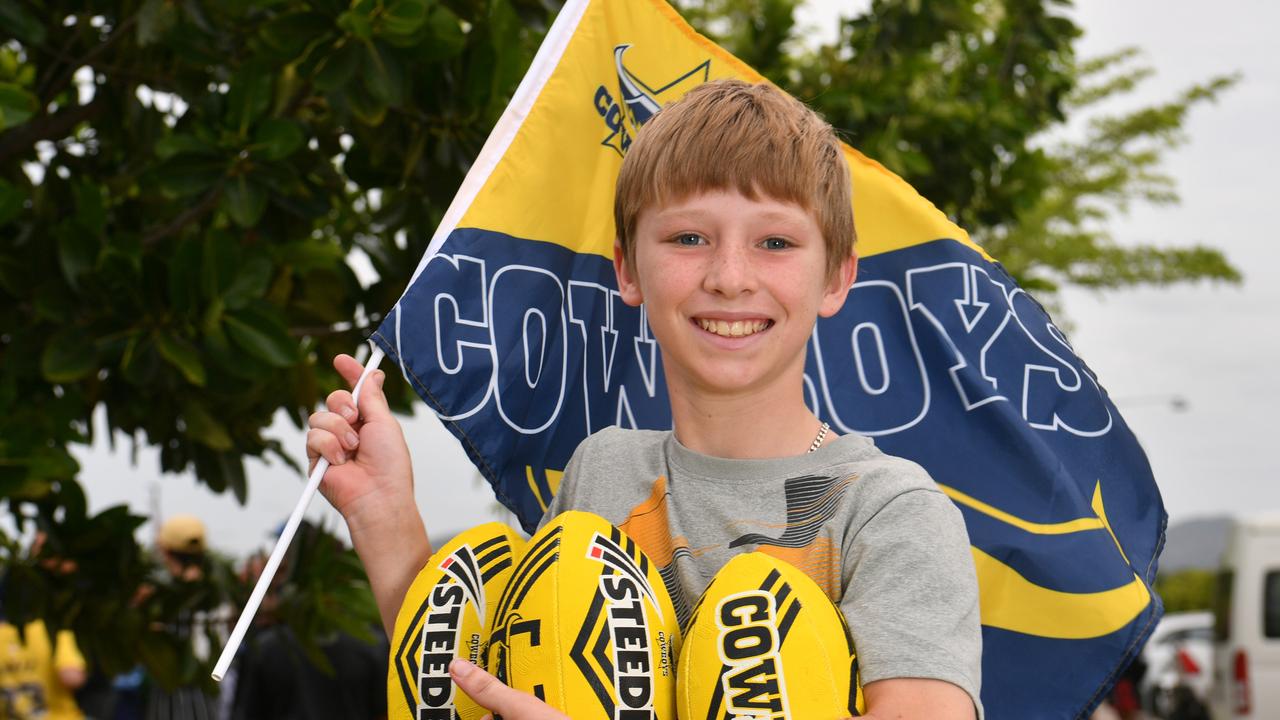 North Queensland Cowboys open training session at Cowboys HQ. Kai Lyon, 13. Picture: Evan Morgan