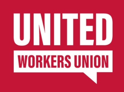 United Workers Union logo.