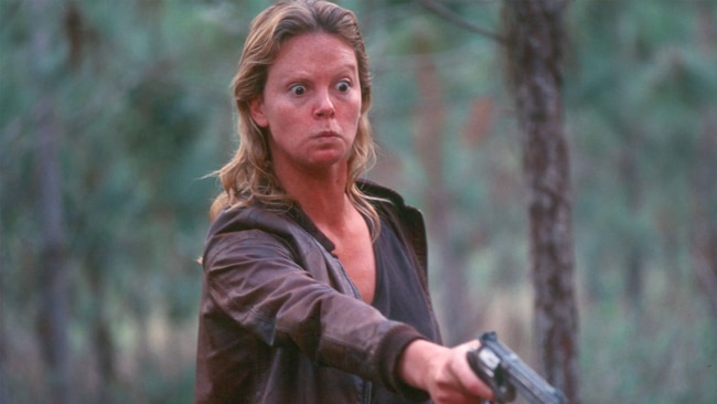 Charlize Theron in her Oscar-winning role as Aileen Wuornos in 'Monster.'