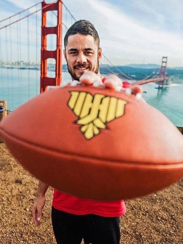 Hayne in San Francisco in December 2015. Picture: Instagram