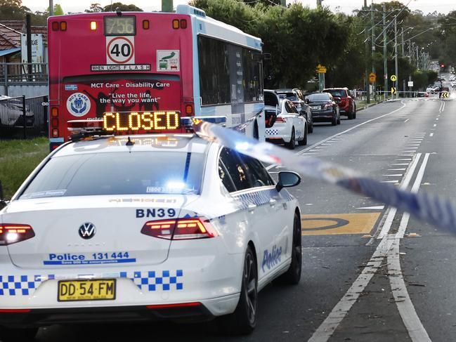 Witnesses says the stabbing incident erupted on the bus and spilled out onto Power St. Picture: Richard Dobson