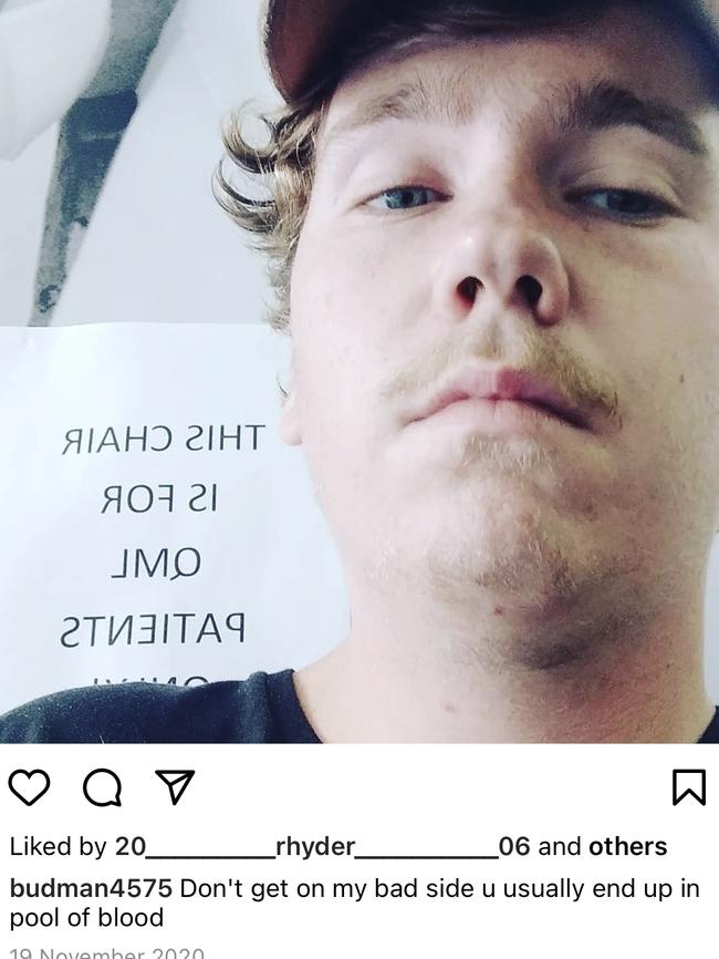 Jenkins captioned an Instagram photo “Don’t get on my bad side you usually end up in a pool of blood” less than a month after he pleaded guilty to the stabbing.