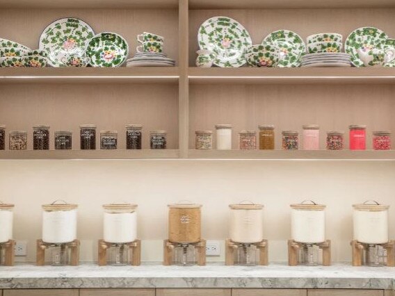 Cereal dispensers are used to store baking staples. Picture: Instagram/@ivansocial.