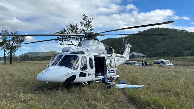 A Sunshine Coast based crew responded to a single vehicle rollover in the Somerset Region on Monday, March 3, 2025. Source: LifeFlight