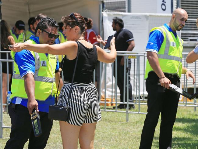 There was also a heavy security presence at the festival. Picture: Toby Zerna