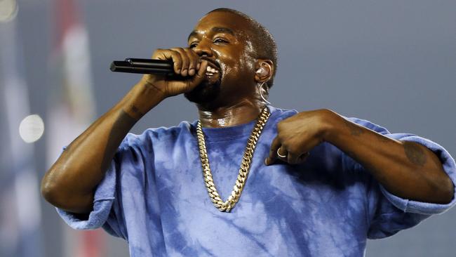 Maybe log out of Twitter for a while, hey Kanye? Picture: AP Photo