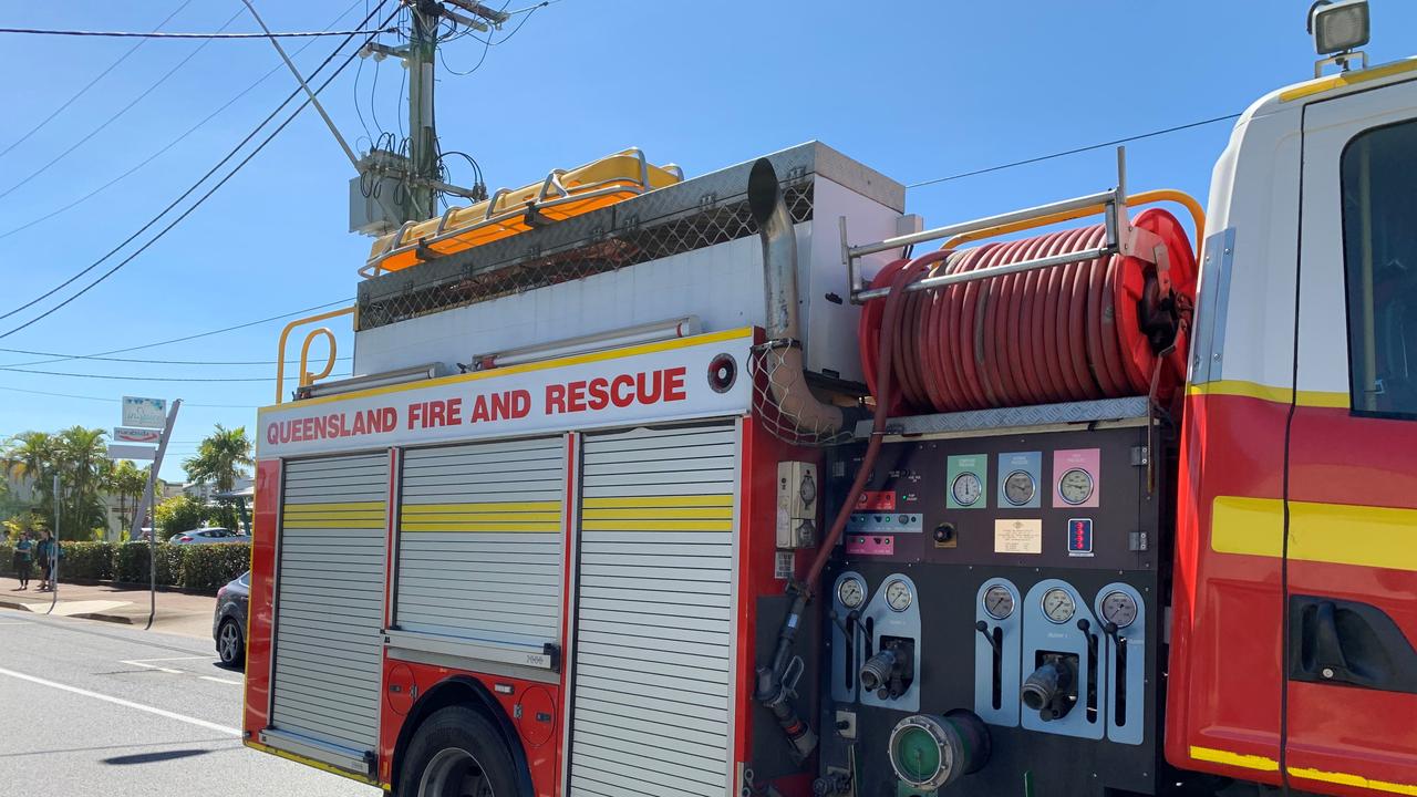 Emergency services crews were called to a house on Toolooa Street around 7pm last night in response to a unit fire.