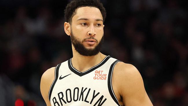 MILWAUKEE, WISCONSIN - DECEMBER 26: Ben Simmons #10 of the Brooklyn Nets walks backcourt during a game against the Milwaukee Bucks at Fiserv Forum on December 26, 2024 in Milwaukee, Wisconsin. The Nets defeated the Bucks 111-105. NOTE TO USER: User expressly acknowledges and agrees that, by downloading and or using this photograph, User is consenting to the terms and conditions of the Getty Images License Agreement.   Stacy Revere/Getty Images/AFP (Photo by Stacy Revere / GETTY IMAGES NORTH AMERICA / Getty Images via AFP)