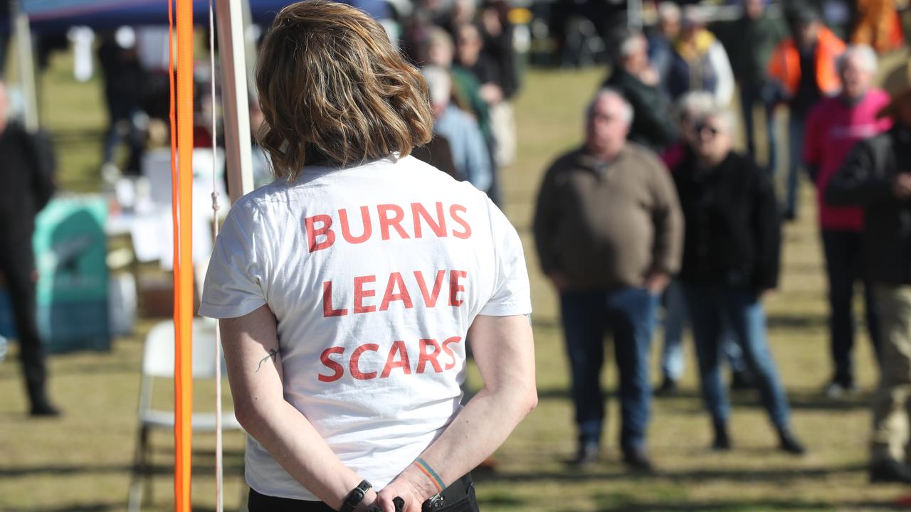 State and Local Government politicians from all major parties joined a rally in Lara on Sunday 4 August to protest the Victorian Environment Protection Agency’s development approval of an industrial incinerator in North Geelong. Picture: Alan Barber