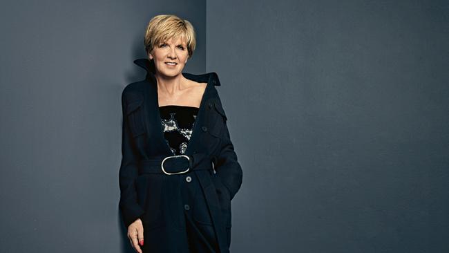 In a league of her own: Australian Foreign Minister Julie Bishop used her diplomatic skills to negotiate the clothing she wore for a Stellar photo shoot. Picture: Hugh Stewart