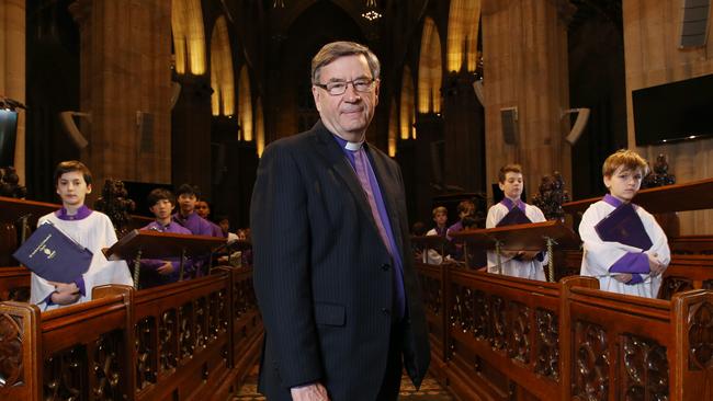 Dr Glenn Davies, Anglican Archbishop of Sydney, remembered bushfire victims and fireys in his Christmas message. Picture: Britta Campion.