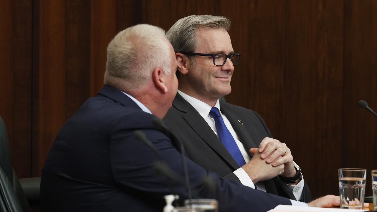 Former Deputy Premier Michael Ferguson. Return to the House of Assembly question time. Picture: Nikki Davis-Jones