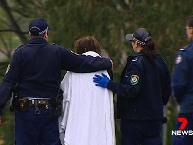 The grandmother, aged in hers 60s, was treated at the scene by NSW Ambulance paramedics for shock. Picture: Seven News