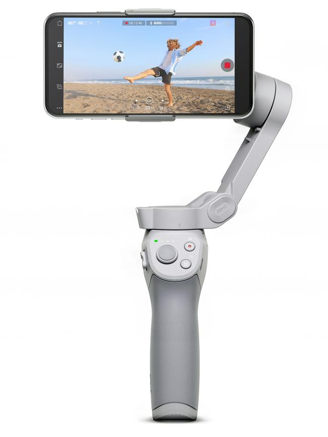 DJI Osmo OM4 3-axis mobile gimbal.