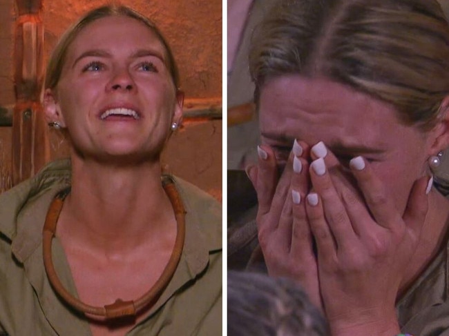 Shayna Jack receives happy news on I'm A Celeb.