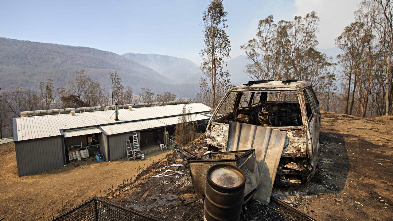 Rural fire captain Kym Jermey's home was saved. Picture: Adam Yip