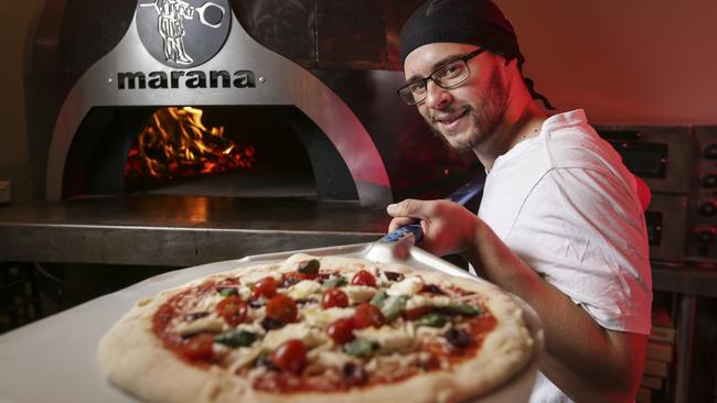 Daniel Cester at Strada Pizza and Bar in North Dandenong. Picture: Wayne Taylor