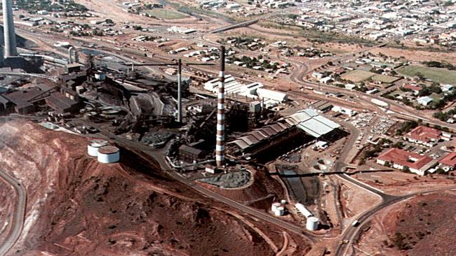 Mount Isa Mines. An overview of the copper smelter in 1979.