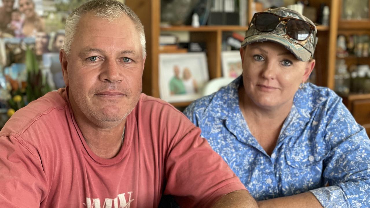 Mackay district Senior Sergeant Lindsay Kuhrt and his wife Marina Kuhrt speak about the loss of their youngest son Rhiley, 22, daughter-in-law Maree, 24 and unborn granddaughter Phoebe. Picture: Janessa Ekert