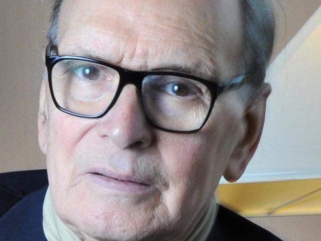 Italian film composer and conductor Ennio Morricone, here in Adelaide for a concert at the Adelaide Festival of Arts. Pictured at the InterContinental Hotel.