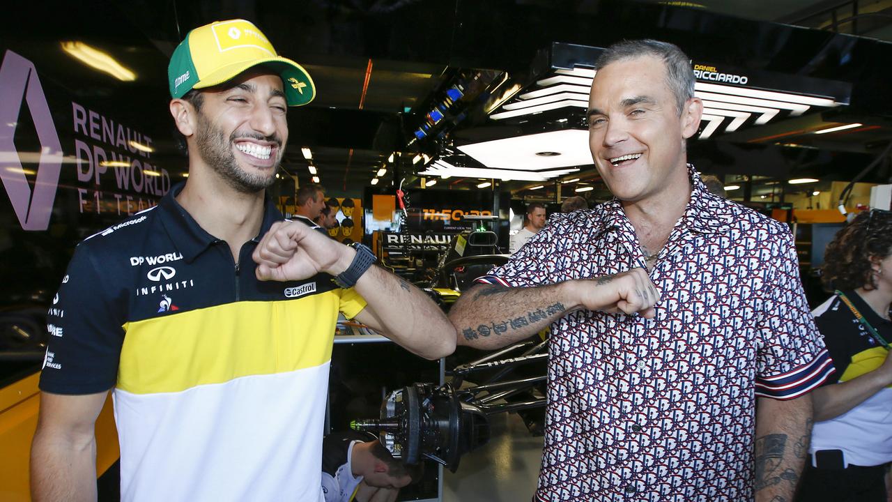 melbourne grand prix robbie williams