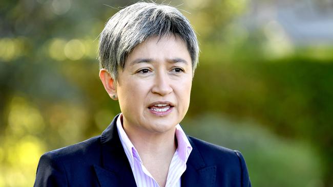 Penny Wong has endorsed Anthony Albanese to be leader of the Federal Labor Party. Picture: Sam Wundke/AAP