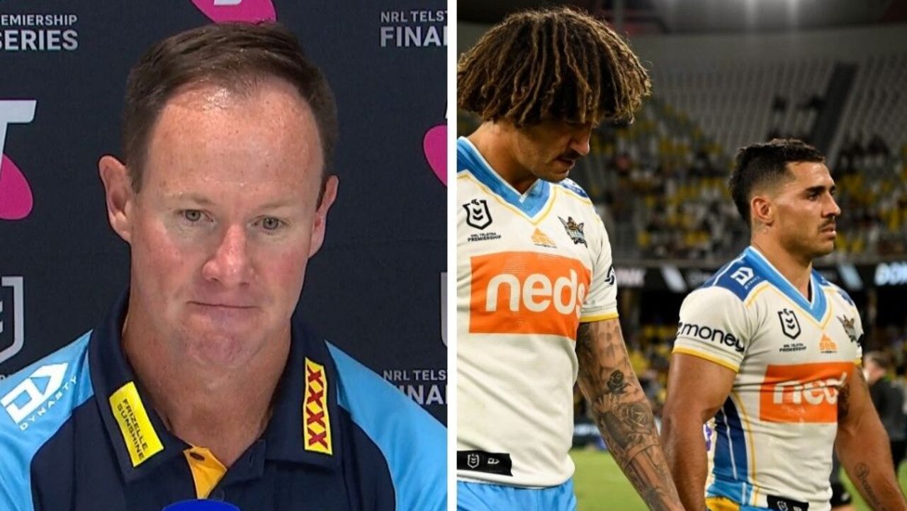 NRL finals: Gold Coast Titans coach Justin Holbrook heartbroken after ...