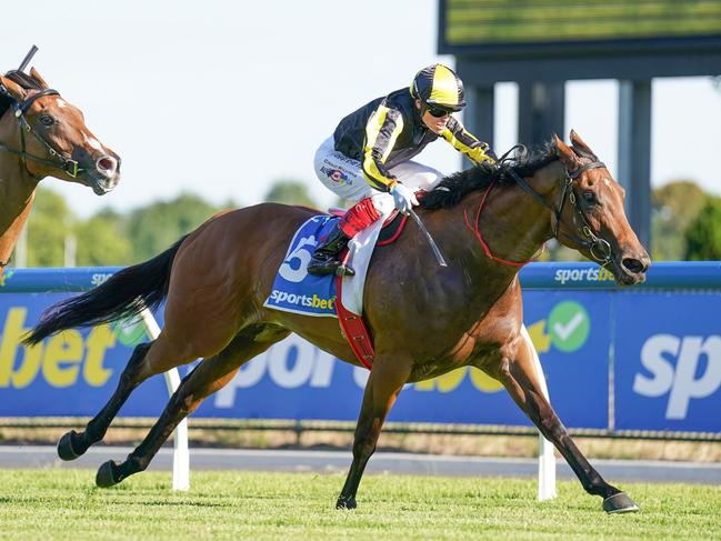 Fickle ridden by Craig Williams wins the Sportsbet Feed Handicap at Caulfield Heath Racecourse on December 12, 2024 in Caulfield, Australia. (Photo by Scott Barbour/Racing Photos via Getty Images)