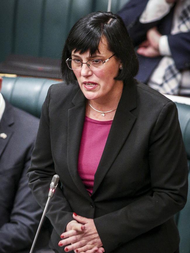 Former Weatherill Government Minister Leesa Vlahos was strongly criticised over leadership failures in the Oakden scandal. Picture: Mike Burton